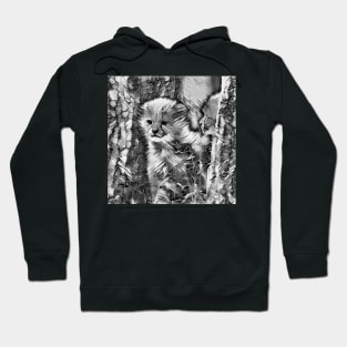 AnimalArtBW Cheetah 001 Hoodie